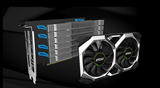 Двойные видеокарта 6gb 120W 1770MHz Nvidia Gtx 1660 вентиляторной системы охлаждения супер